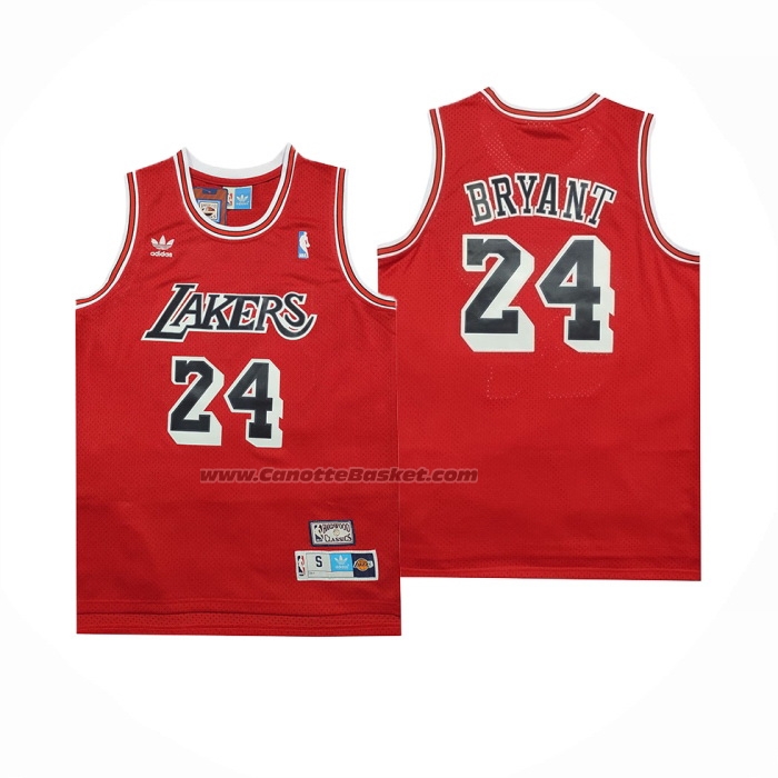 Maglia Los Angeles Lakers Kobe Bryant #24 Throwback Rosso